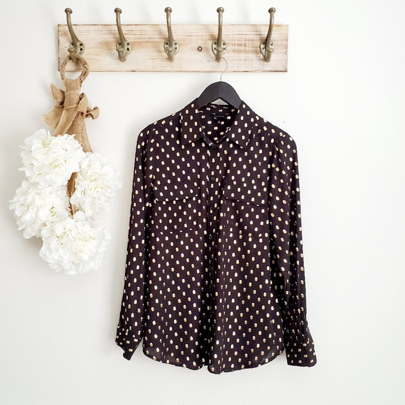 Victoria Beckham Who What Wear Polka dots Blouse - Picture 5 of 8